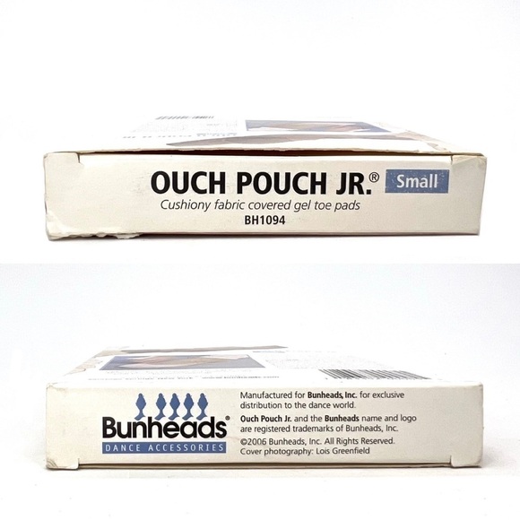 Bunheads Ouch Pouch Jr. (Small) + Rehearsal Ribbons/Elastic Ballet Pointe New - Picture 5 of 8
